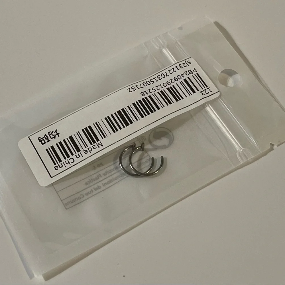 NEW 2 PC Chic Silver Body Jewelry